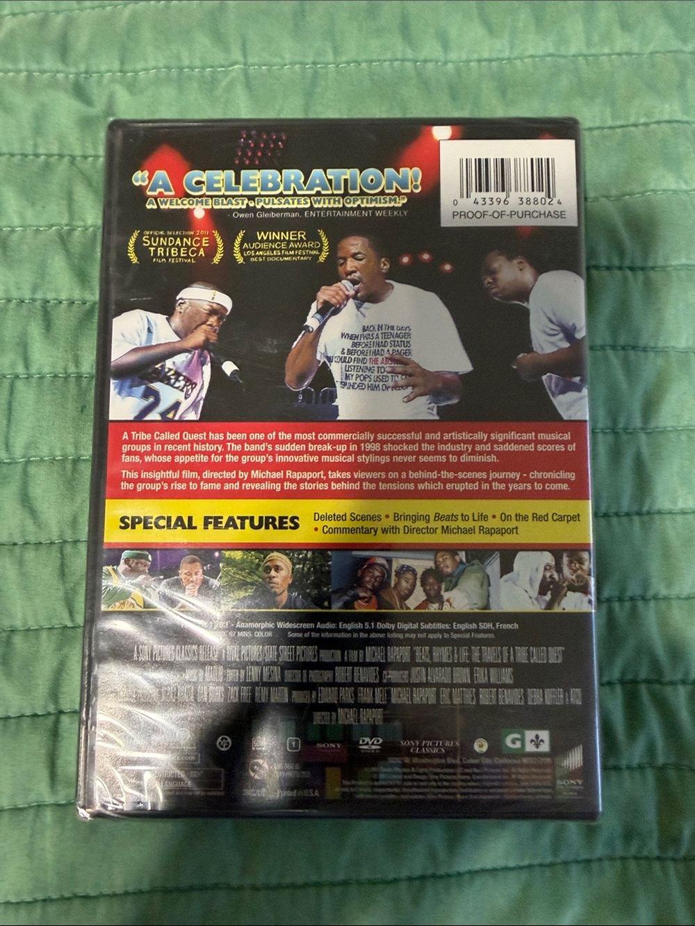 Beats Rhymes & Life: A Tribe Called Quest DVD - Black with Red & Yellow Artwork - Picture 2 of 2